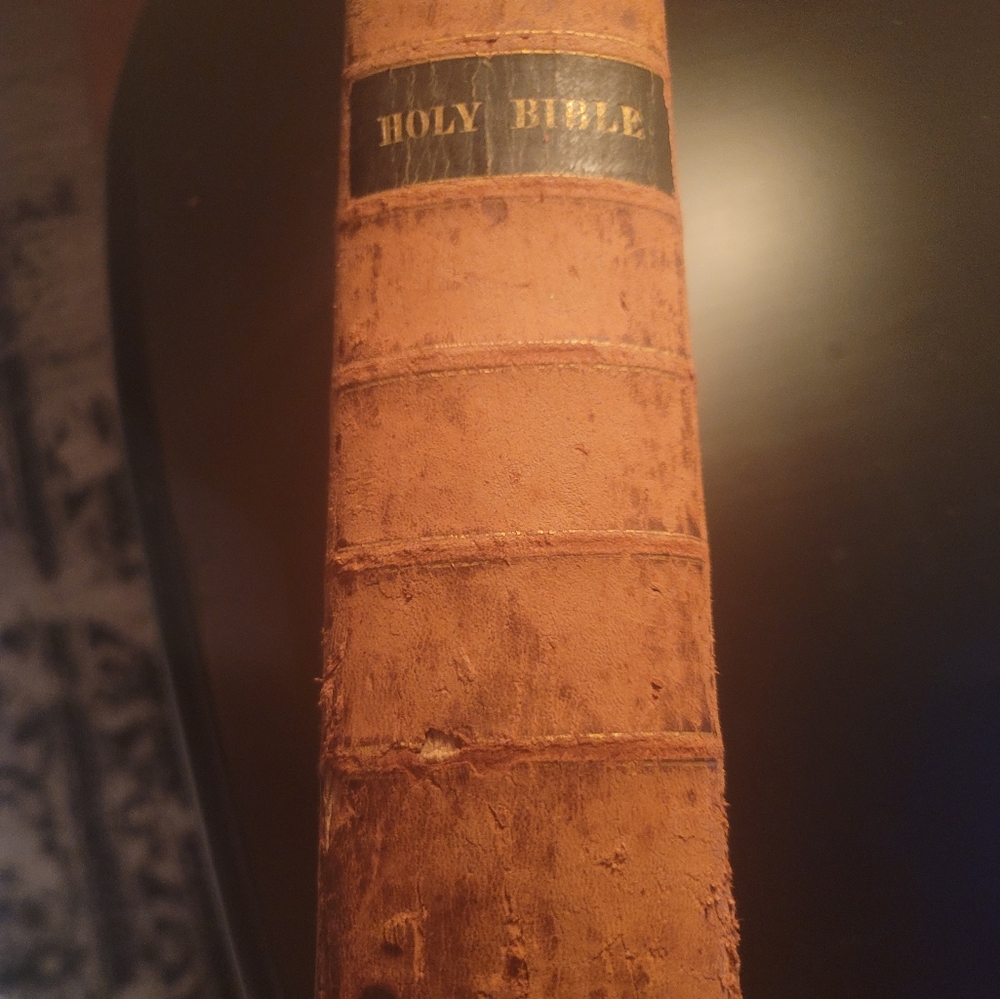 1841 ANTIQUE HOLY BIBLE 1844          Original Tongues Proceeds to Israel Missio